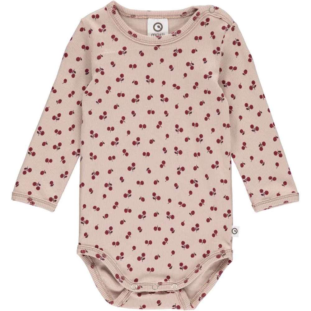 Body langarm Ripp Kirsche