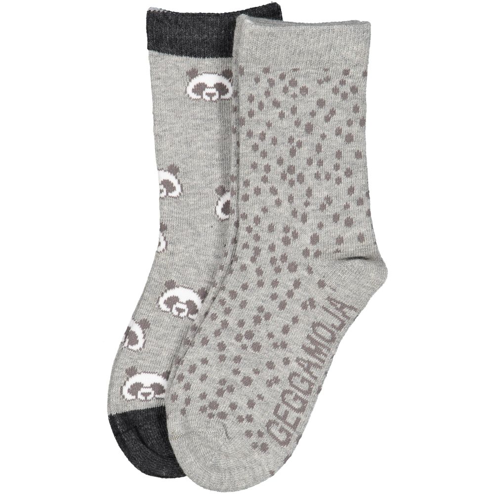 Socken 2er-Pack Pandas grau