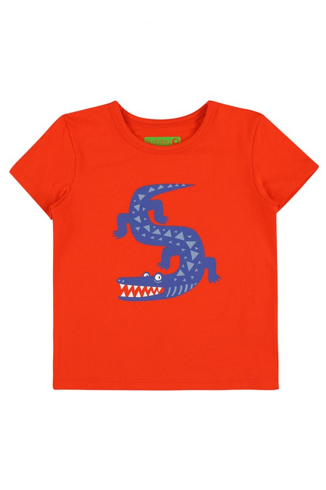 Louis T-Shirt Krokodil grenadine