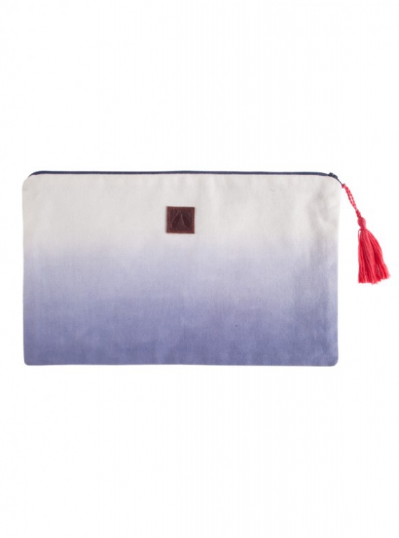 Starry Night Make-up Tasche dip dye blue