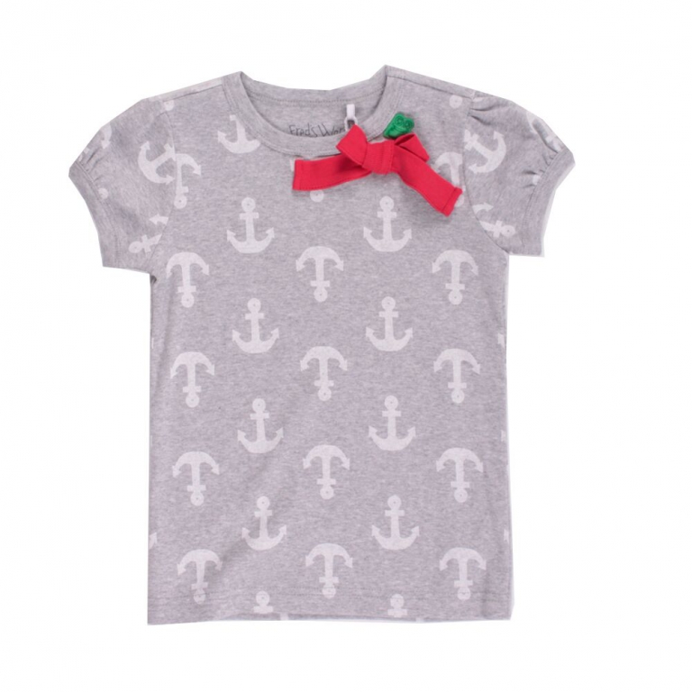 T-Shirt Anker Schleife greymarl