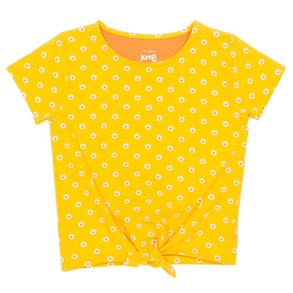 T-Shirt m. Knoten Gänseblümchen