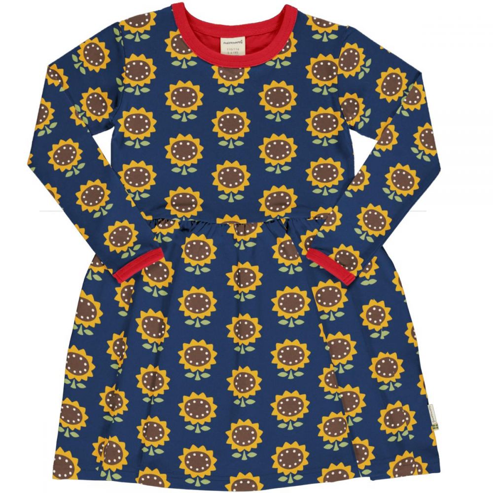 Spin Kleid langarm Sunflower blau