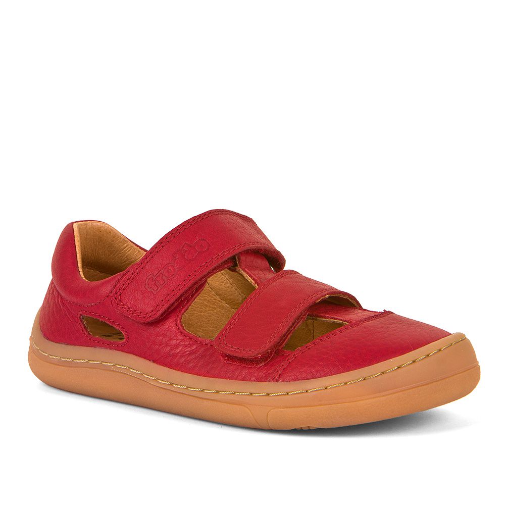 Barefoot Sandale Doppelklett red