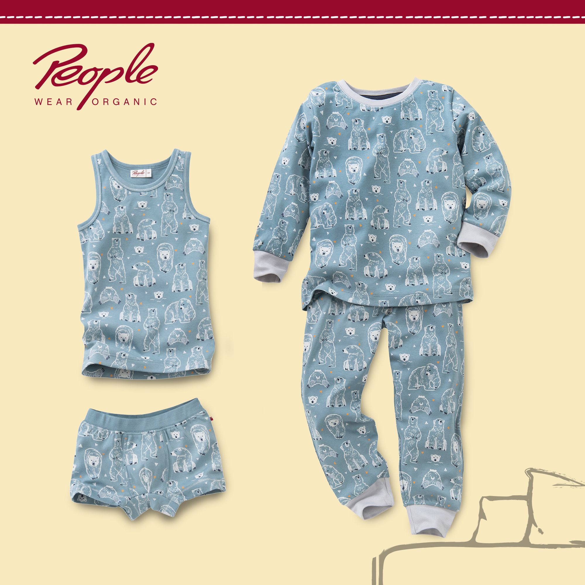 Pyjama mit Eisbären Pyjama mit Eisbären