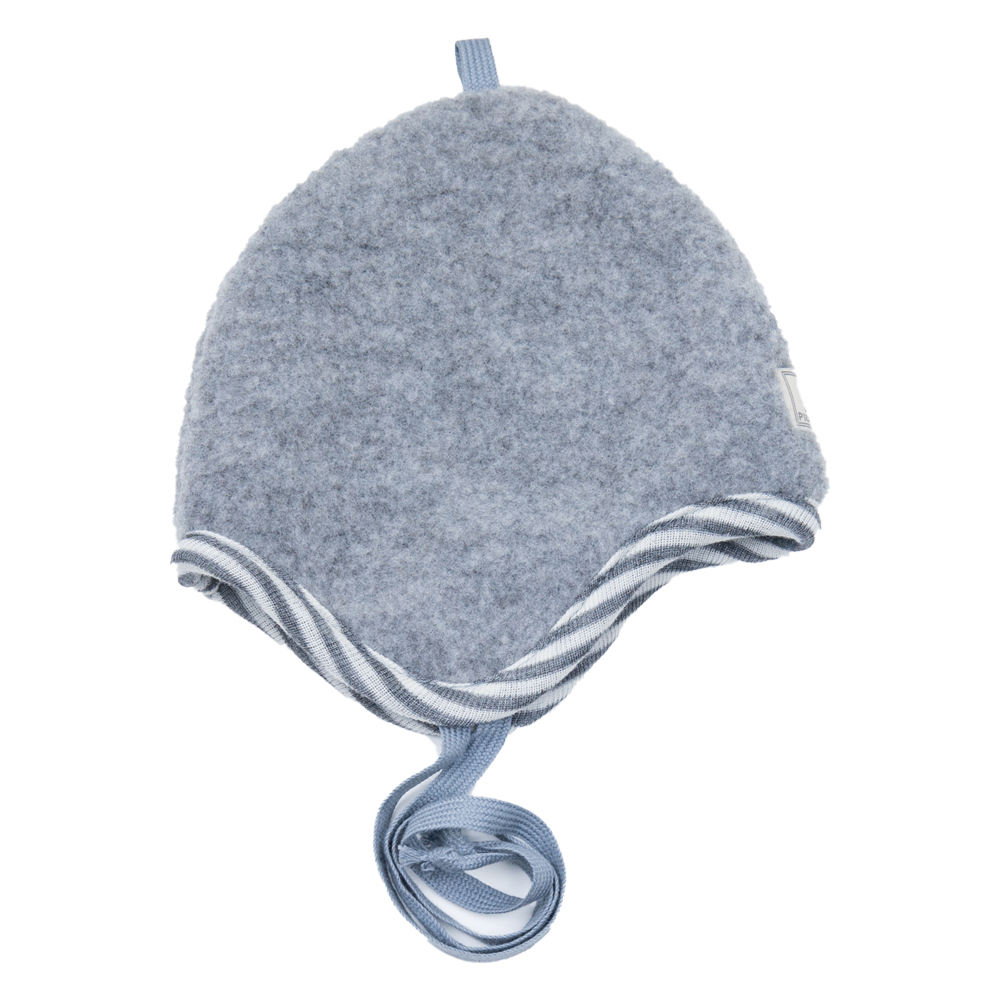 Wollfleece Mütze Mini grau