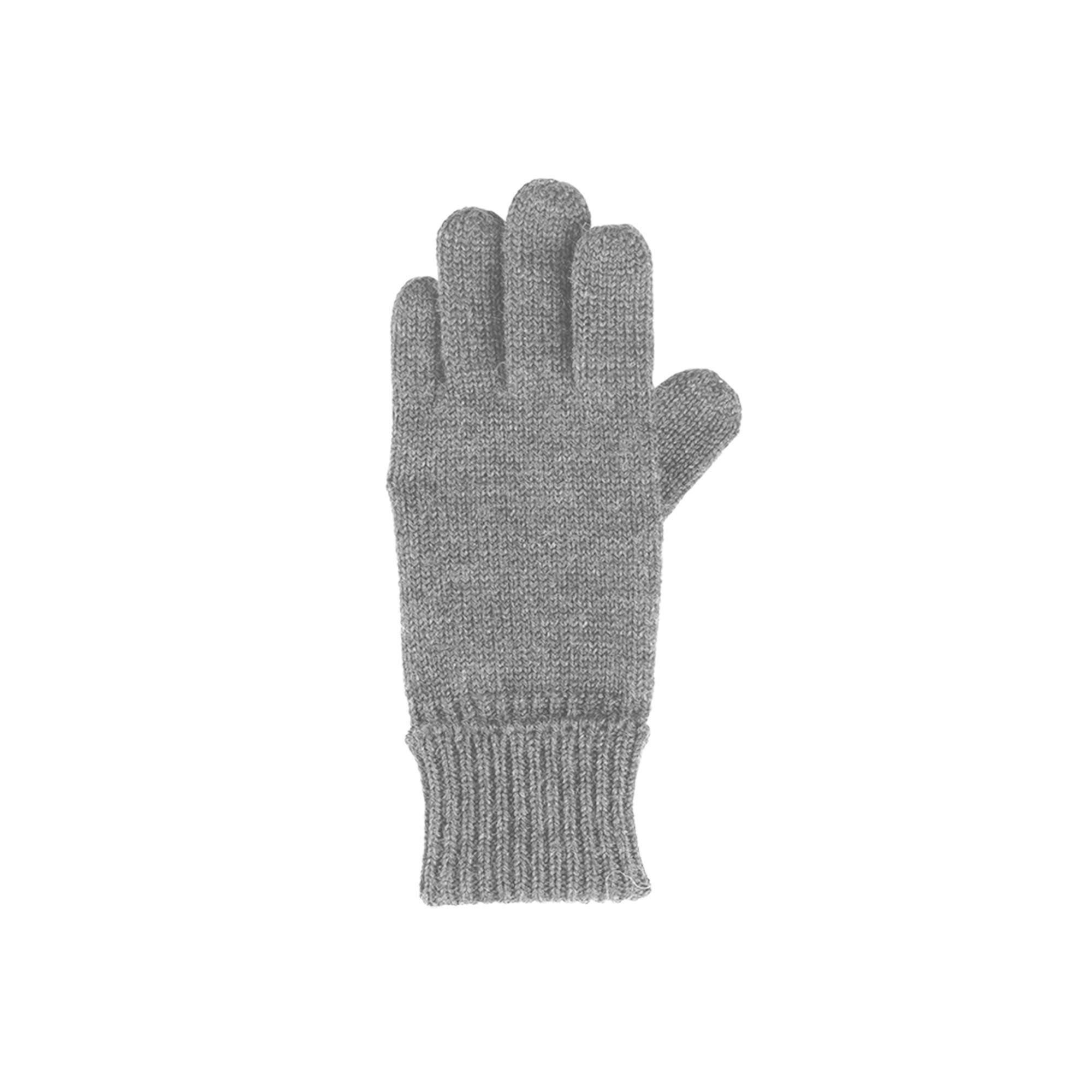 Handschuhe Merino grau-melange