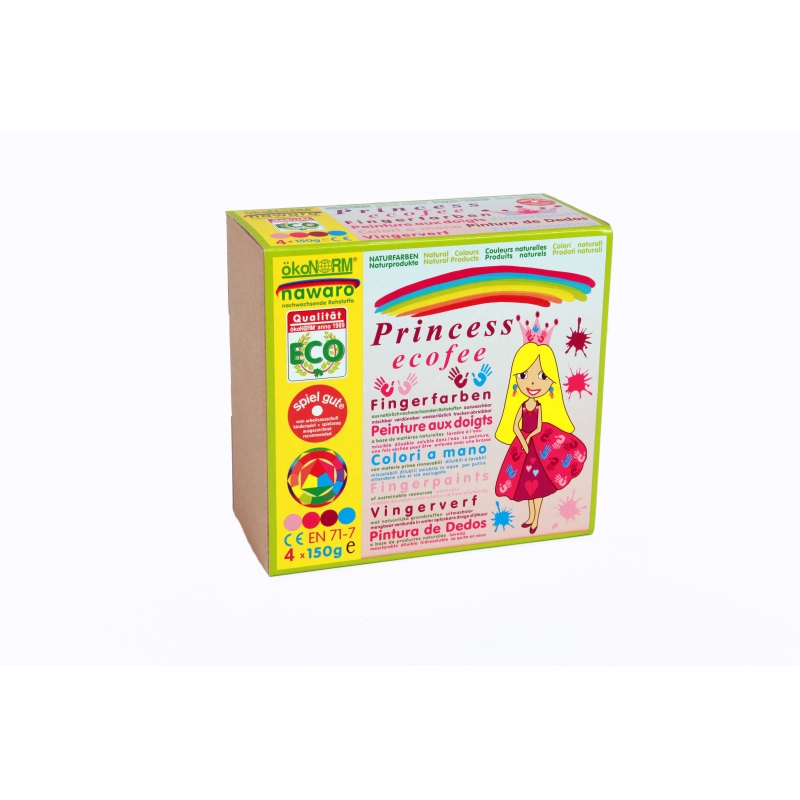 Nawaro Fingerfarbe Princess Ecofee 4er Set
