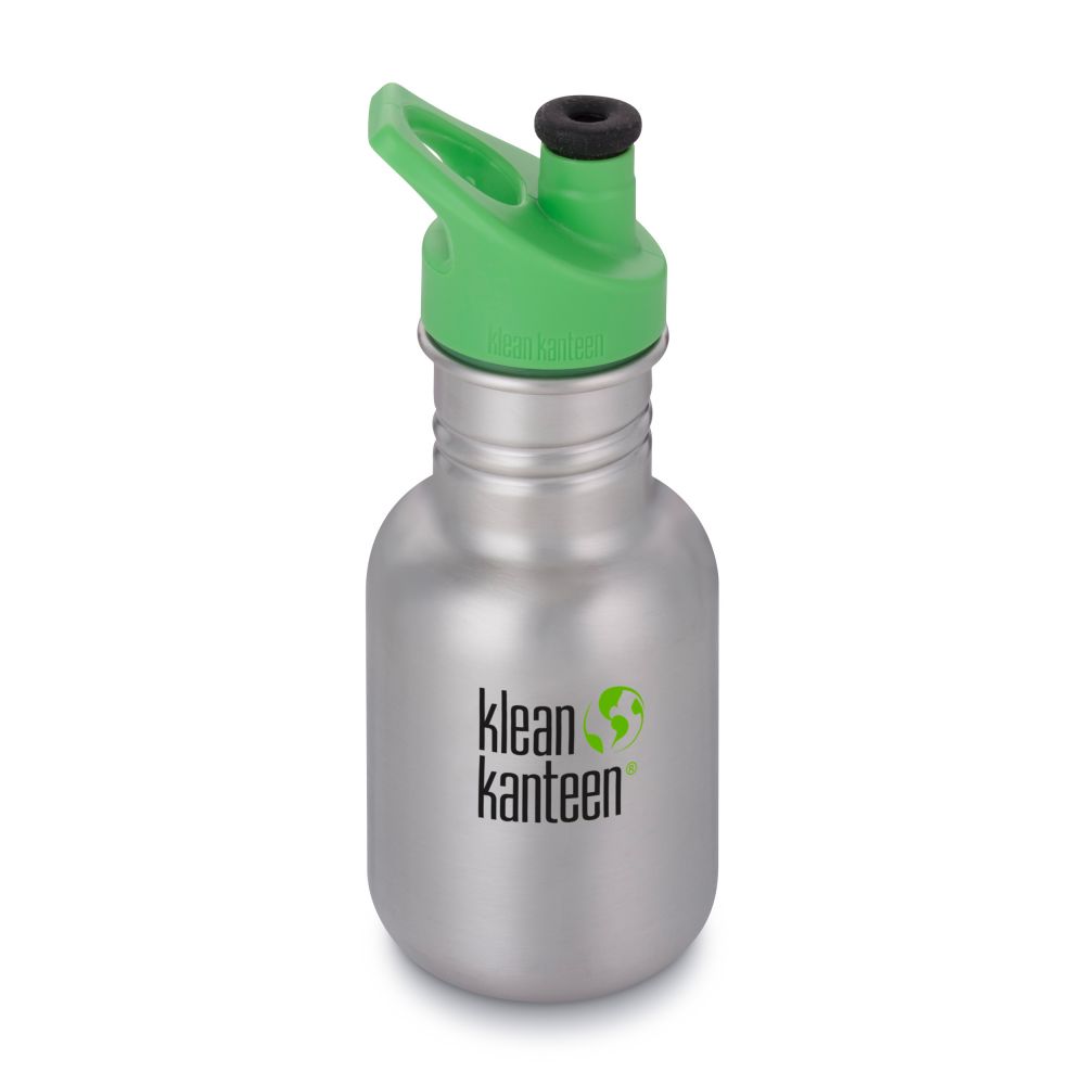 Trinkflasche Edelstahl m. Sport Cap Brushed Stainless 355 ml