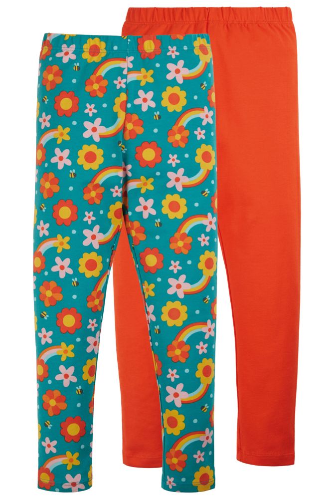 Leggings 2er Pack Dahlia Skies/Orange