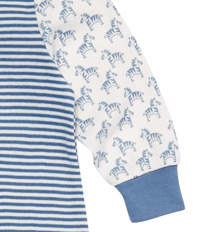 Wayan Overall m. Umschlagbund Zebra blau Wayan Overall m. Umschlagbund Zebra blau