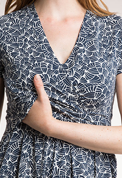 Still-& Umstands-Playsuit pearl/midnight blue print