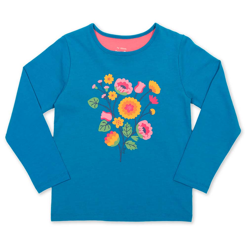 Shirt lang Folk Floral