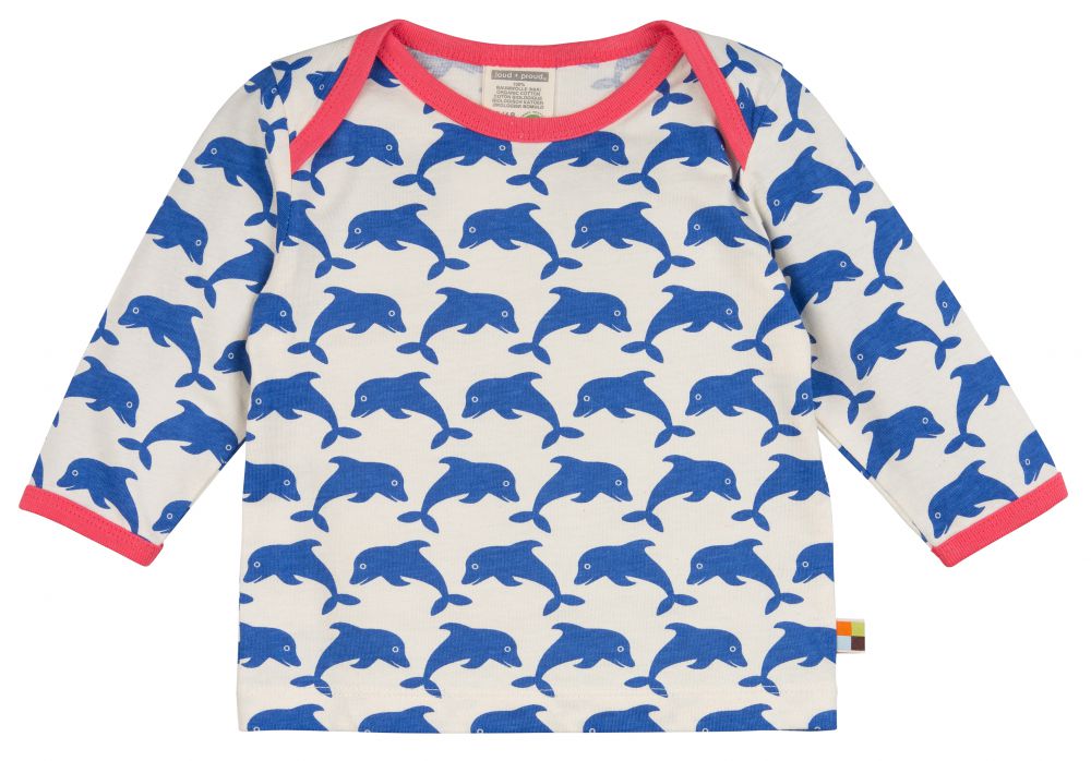 Shirt Langarm Delfine pacific