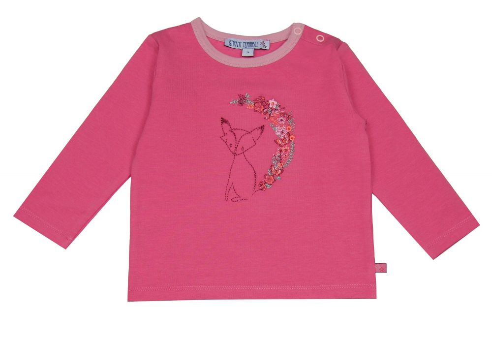 Shirt Langarm Fuchs soft pink
