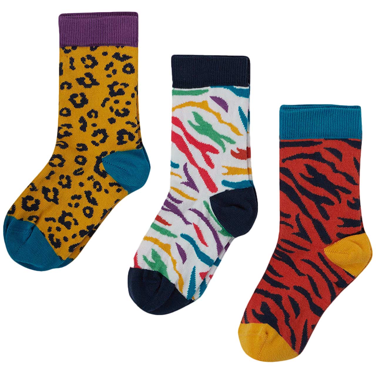 Rock my Socks 3er Pack Zebra/Giraffe
