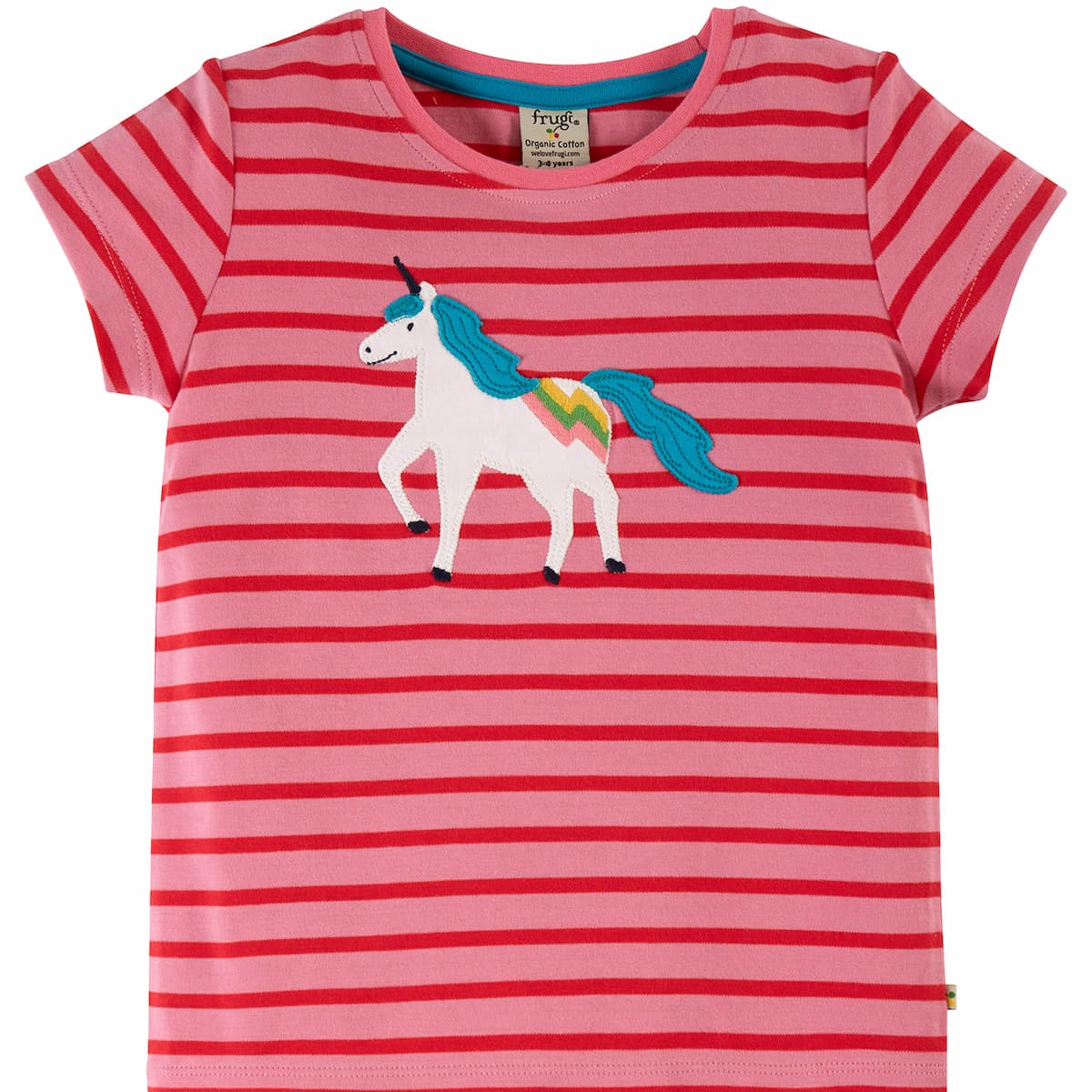 Camille Applique T-Shirt Pink/Unicorn