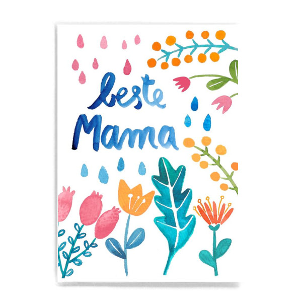 Postkarte Beste Mama