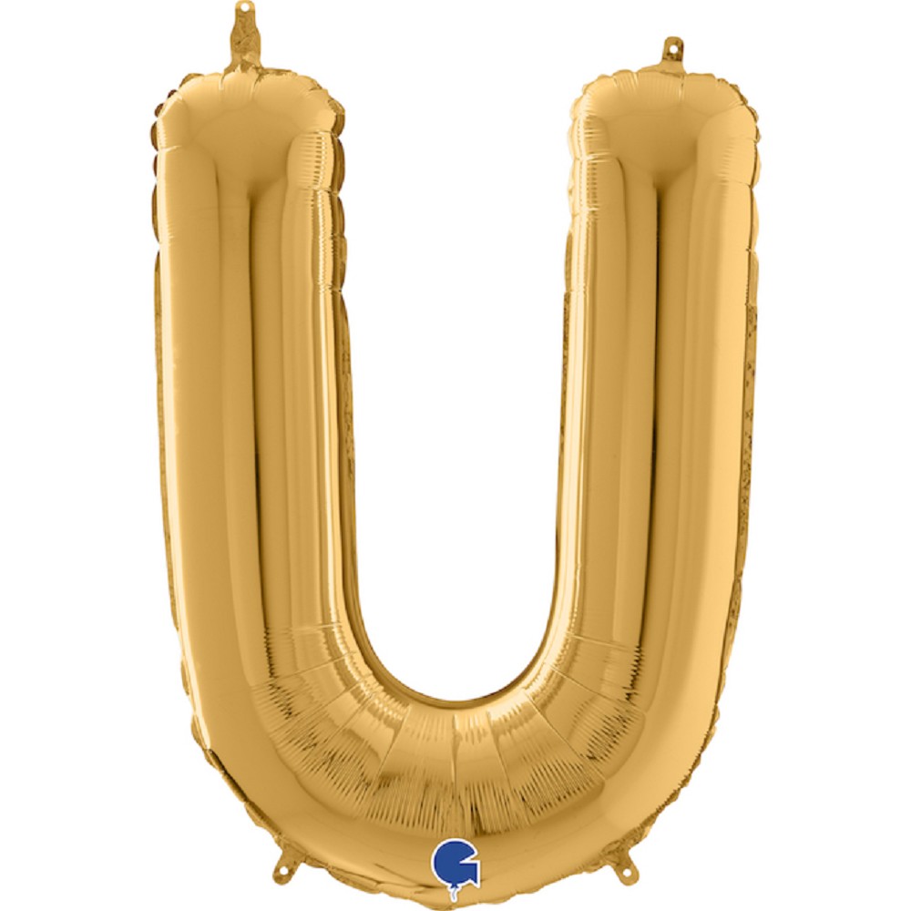 26" Folienbuchstabe "U" Gold (Altgold)