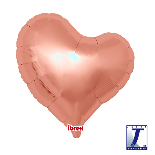 14" Sweet Heart Metallic Rose Gold  (ibrex)