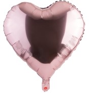 18" Herz Metallic Rosé