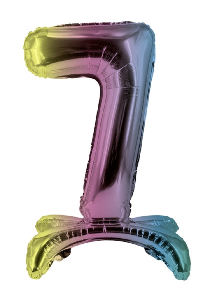 32" Stand Up Balloon "7" Colourful