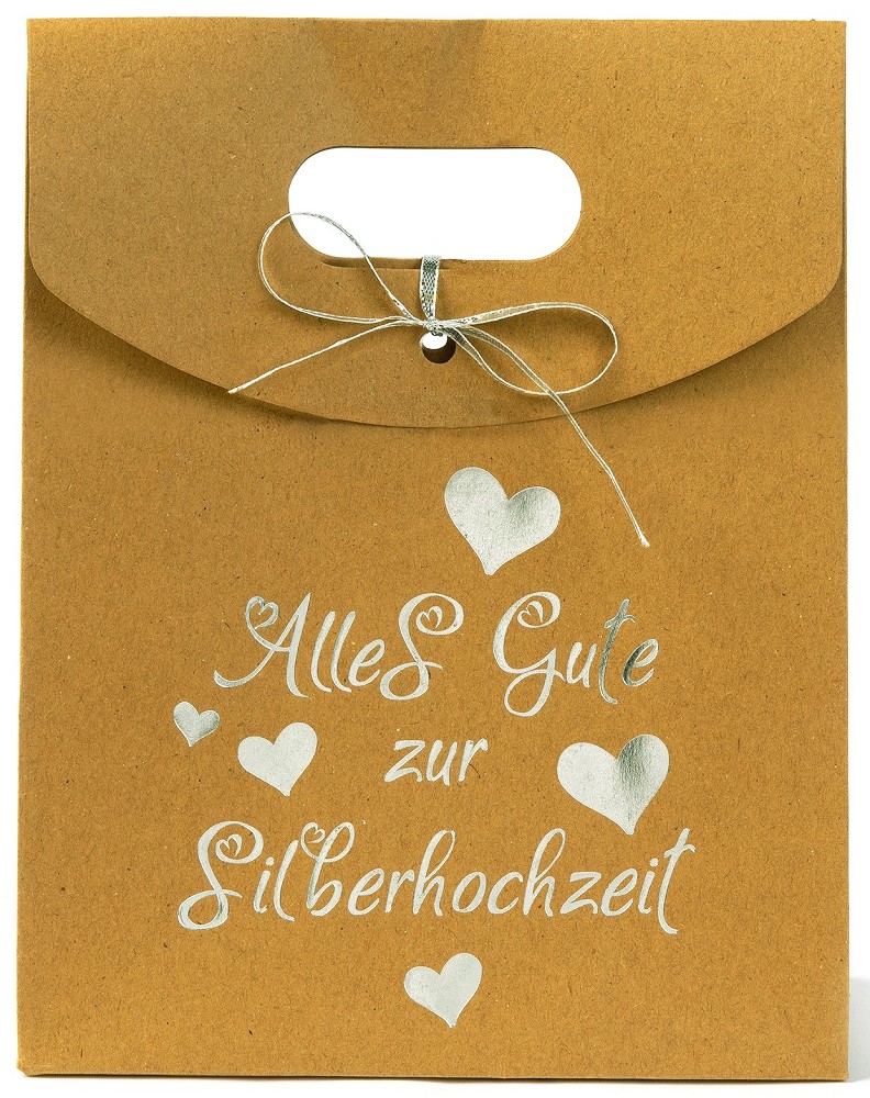Geschenktüte "Alles Gute zur Silberhochzeit"