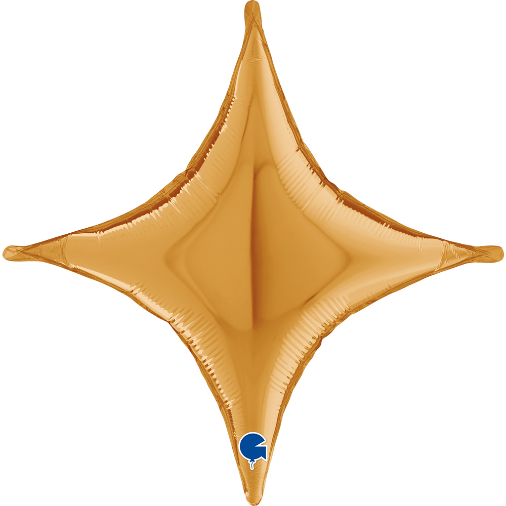 18" Deco-Concave Cross Gold (unverpackt)