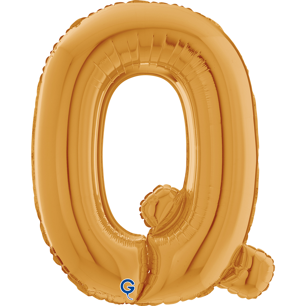 26" Folienbuchstabe "Q" Gold (Altgold)