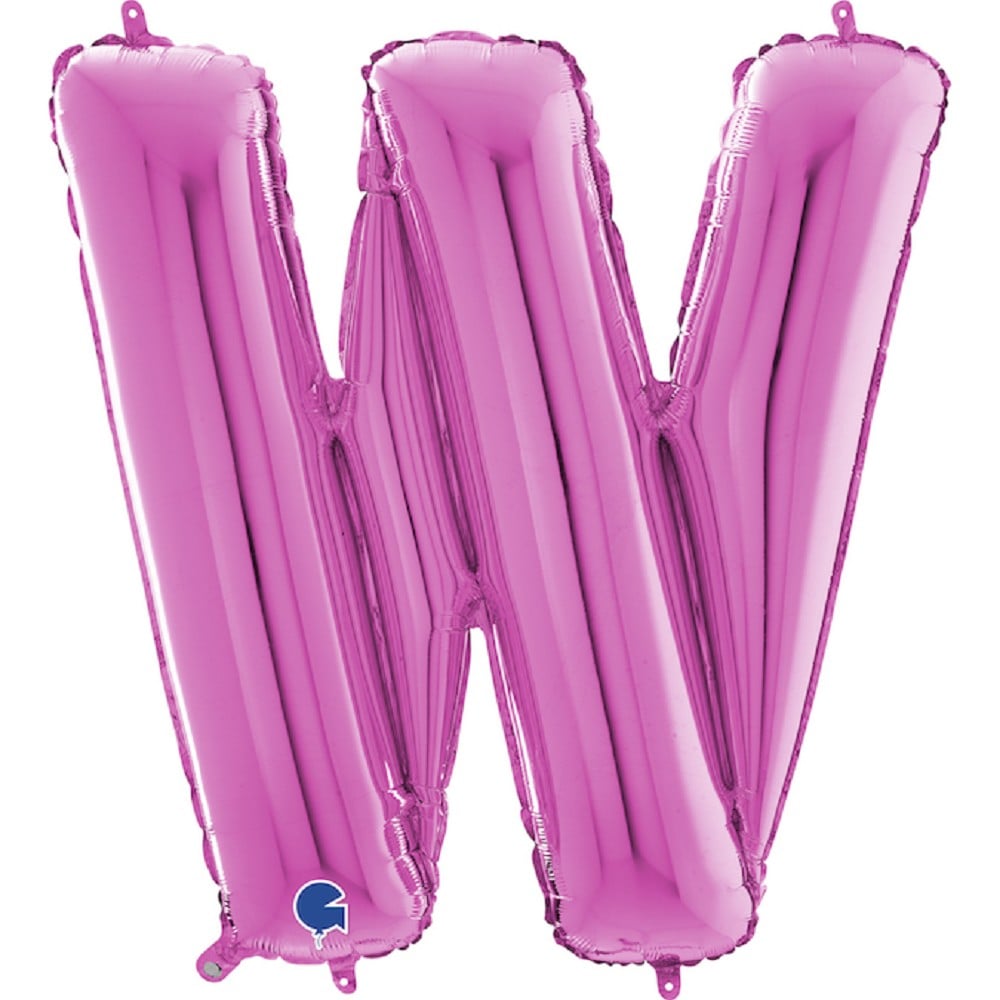 26" Foilballoon Letter "W" Fuxia