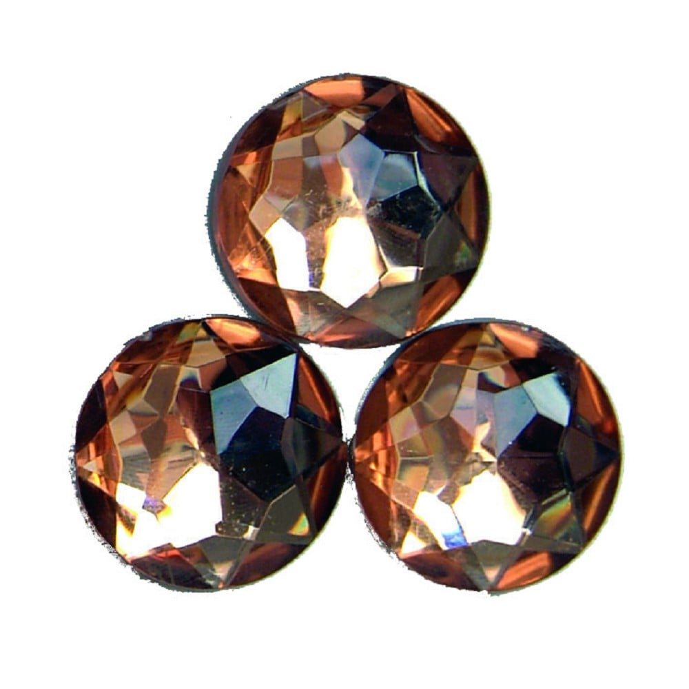 Diamant rund 25mm pfirsich 200 Stk.