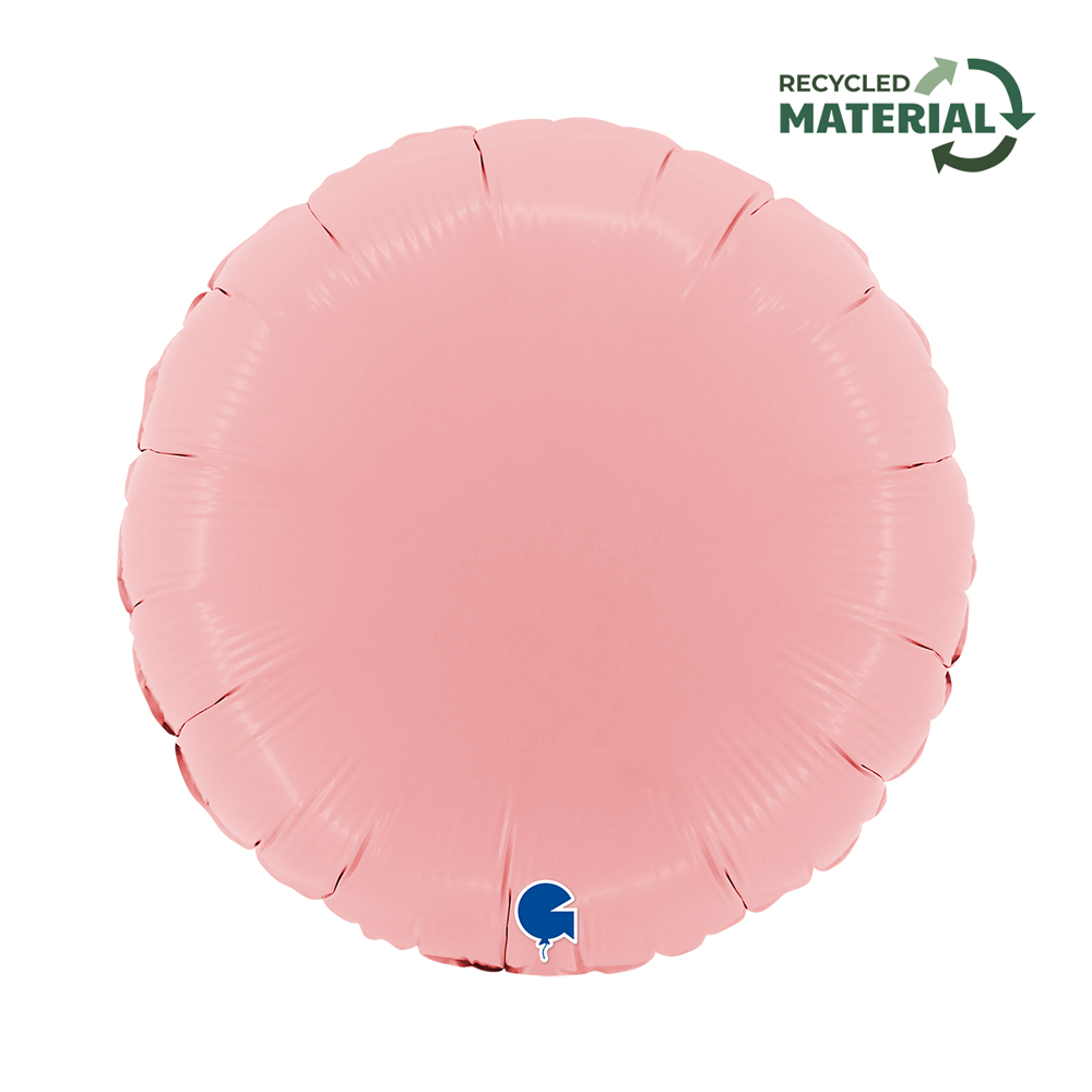 18" Rund Matte Pink (unverpackt)