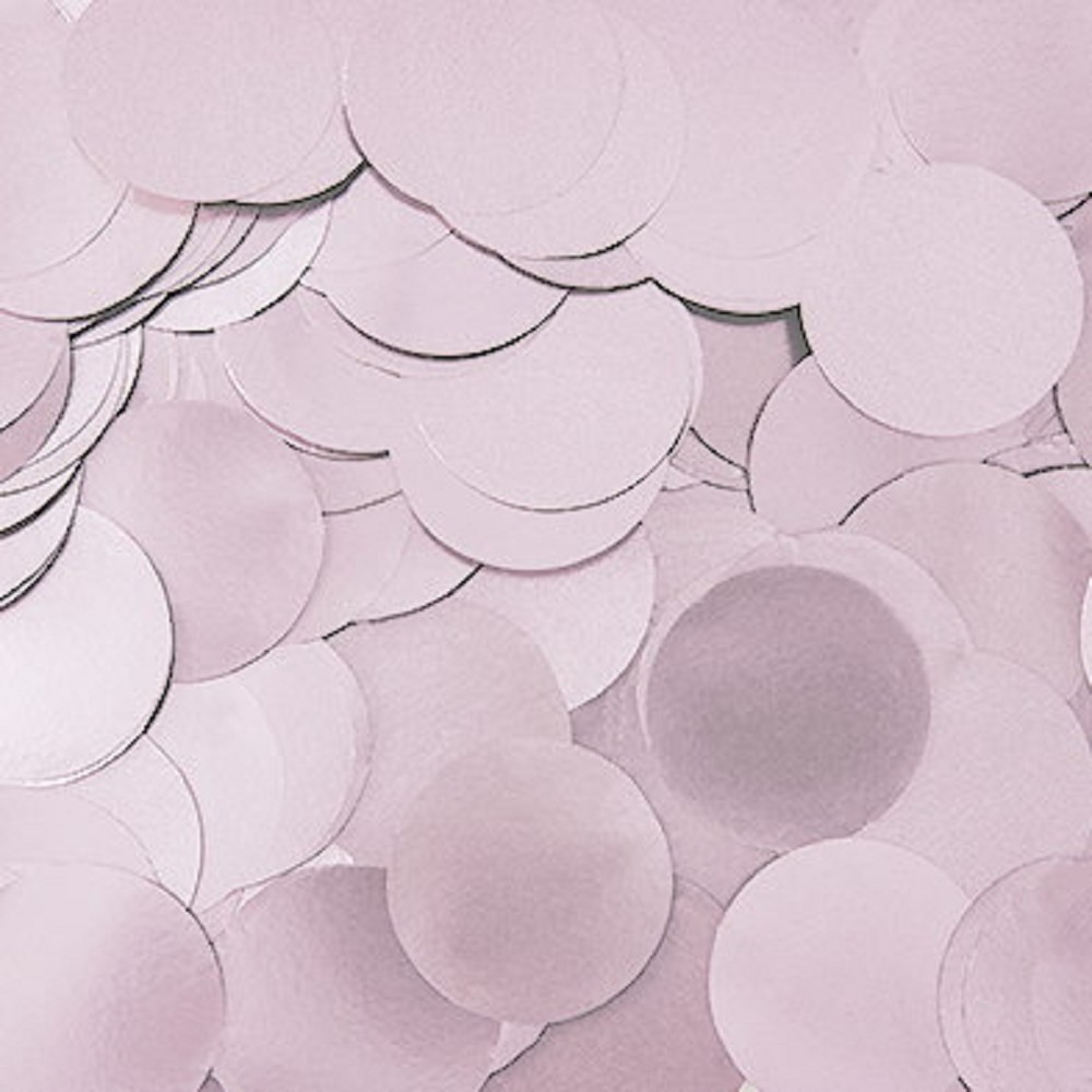 Folienkonfetti Rund 2cm Matt Hellrosé (Powder) (15g)