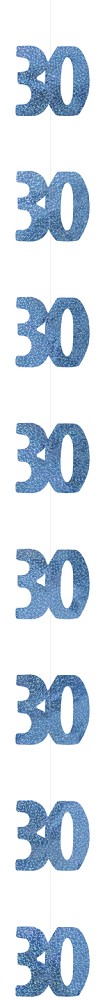 Hanging Decor Zahl 30