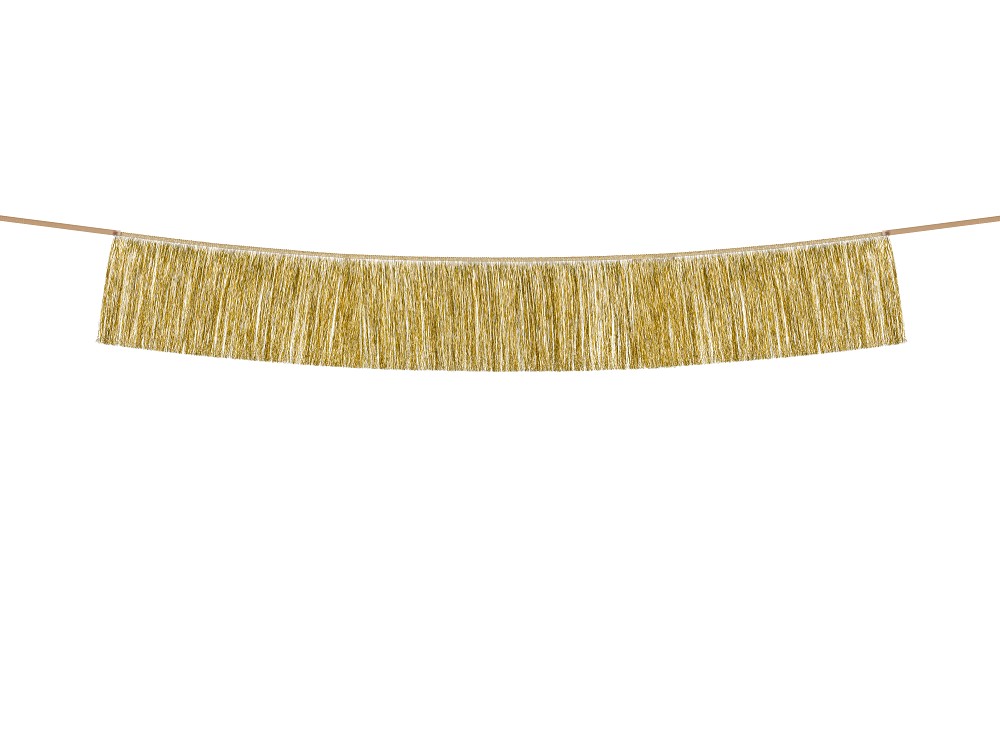 Girlande - Goldene Quasten - 20x135cm - 1 Stk.