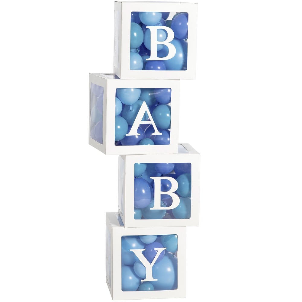 Deko-Boxen Set - "BABY" Weiß Deko-Boxen Set - "BABY" Weiß