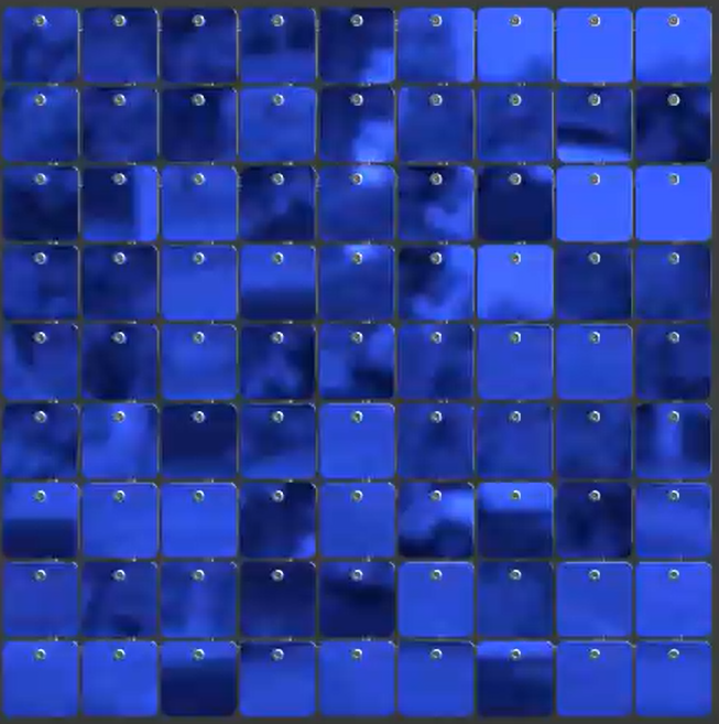 SolaAir Sequin Wall Decor Standard (viereckig) - Blue
