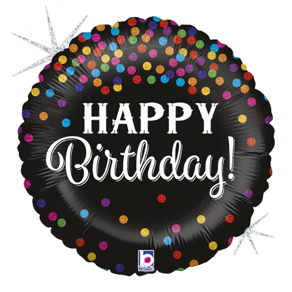 18" Glittering Birthday Confetti