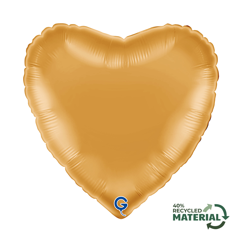 18" Herz Gold (Altgold) (unverpackt)