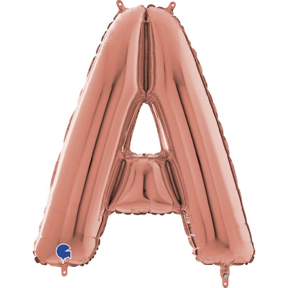 26" Folienbuchstabe "A" Rosé Gold
