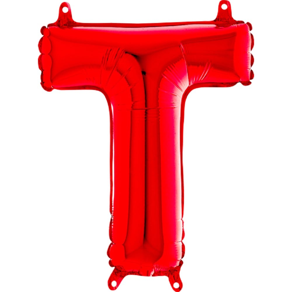 14" Folienbuchstabe "T" Red