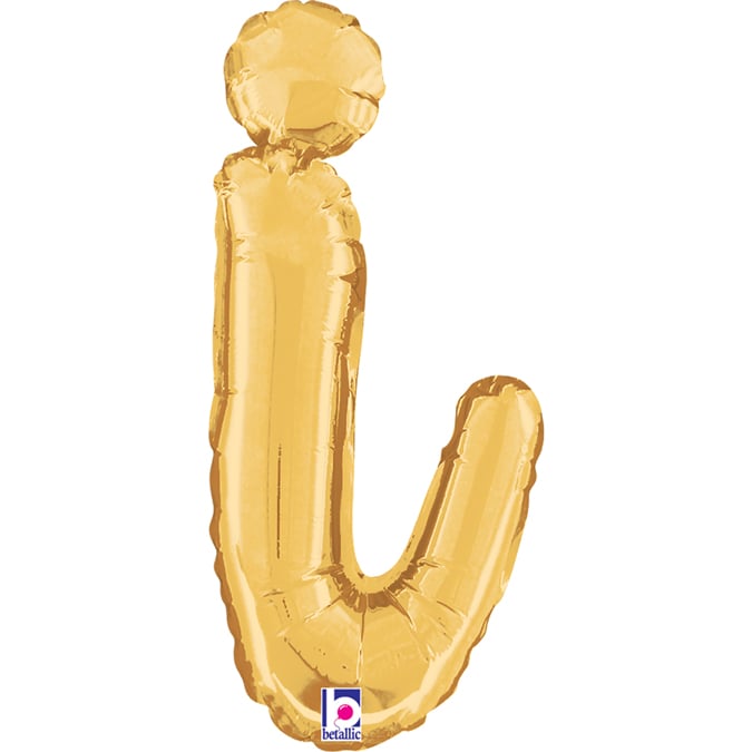 14" - 24"  Folienbuchstabe "i" Script Gold (Altgold)