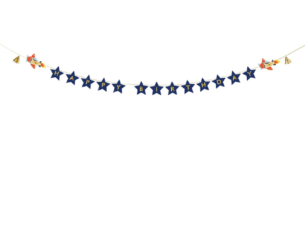 Banner - Happy Birthday - Plance Coll. - 2,5m - 1 Stk.