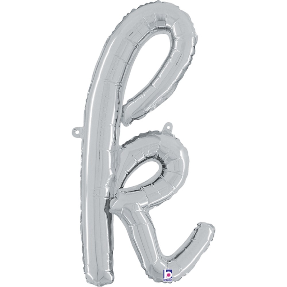 14" - 24"  Folienbuchstabe "k" Script Silver
