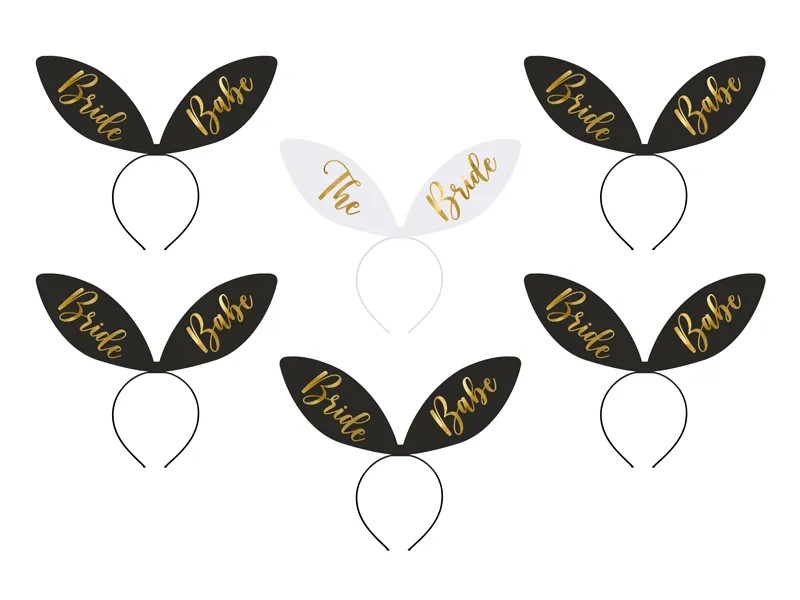 Haarreif - The Bride Squad - mélange - 15x29 cm (6 Stk.)