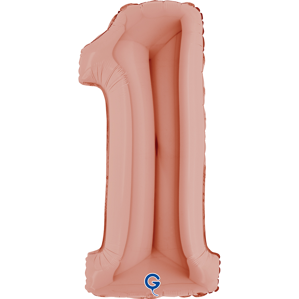 40" Folienzahl "1" Rosé Gold