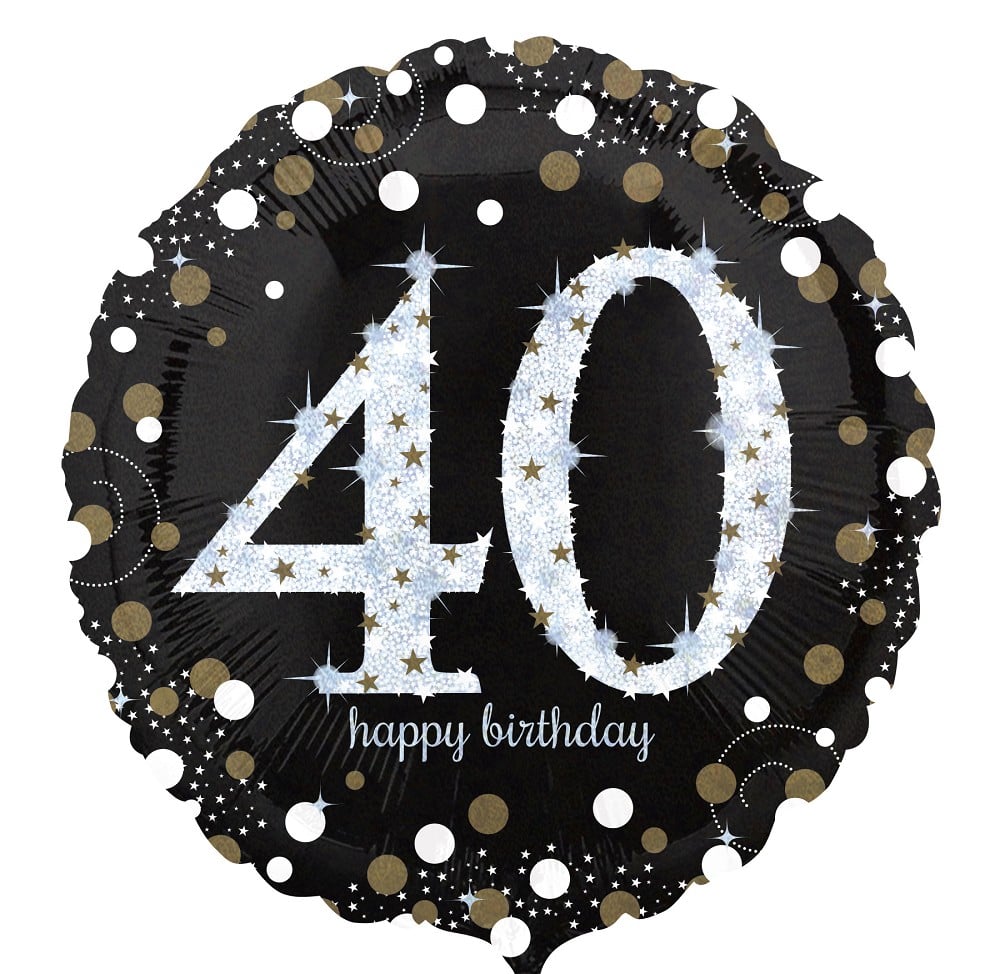 18" Sparkling Birthday "40"