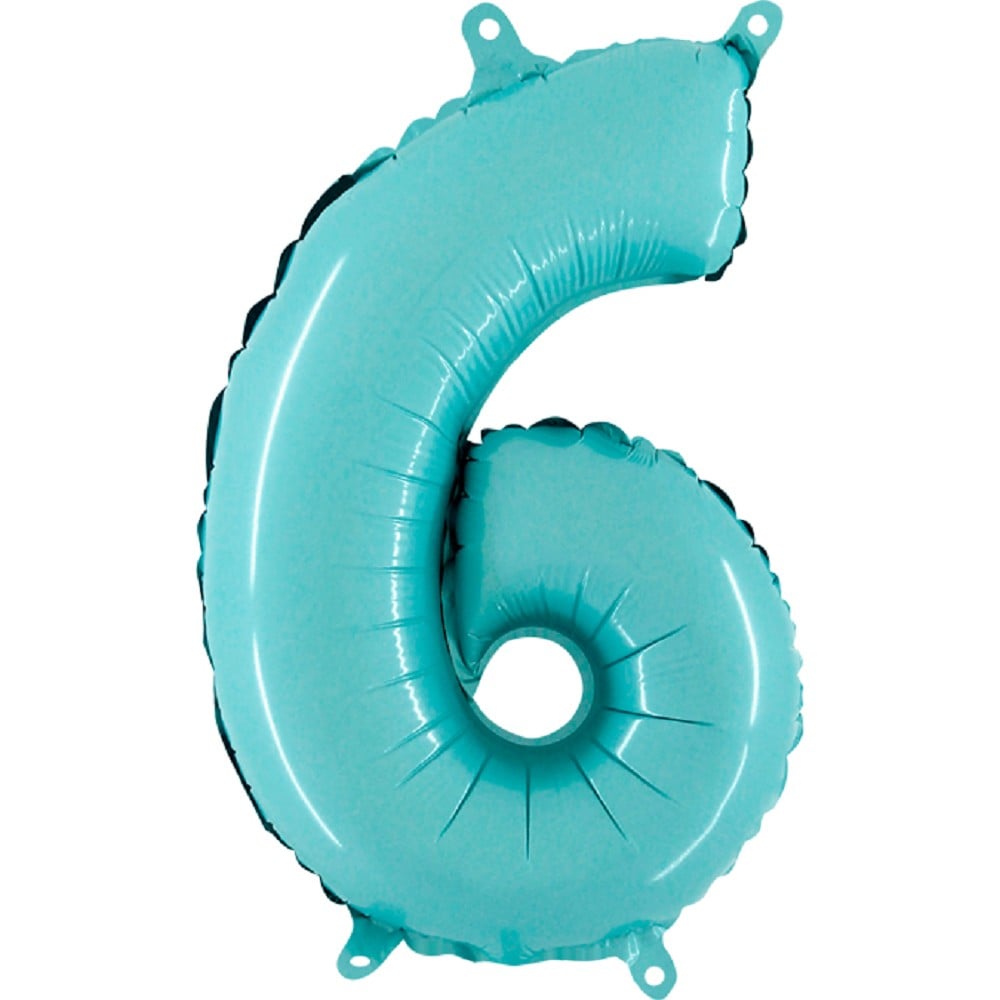 14" Folienzahl "6" Pastel Blue