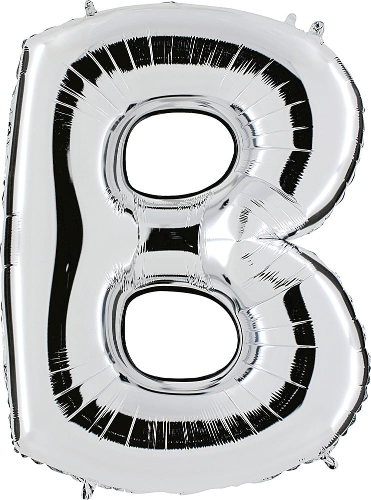40" Folienbuchstabe "B" Silver