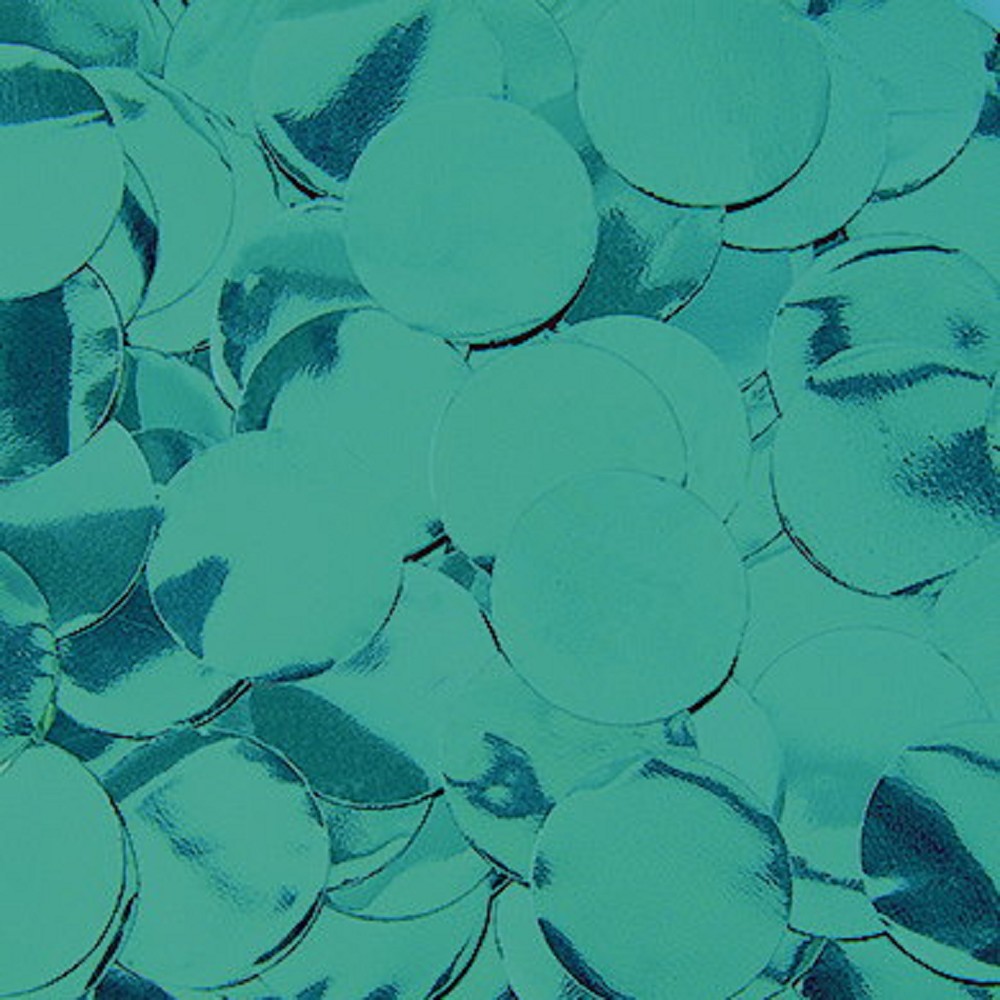 Folienkonfetti Rund 1cm Petrol (15g)